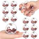 Shappy12 Pcs Football Stress Relief Balls 2.36 Inch Acrylic Beads Fidget Stress Ball Sensory Toy Bulk Toy for Adults Asmr Therapy Toys for Gifts, Christmas Football Party Favors Fidget Anxiety Anger