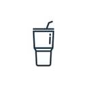 Plastic Sipper Straw, Lemon,2 pcs