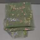 Sage Green Floral Table Runner 10ft Embroidery Tulle Spring Wildflower Table Runner Seasonal Summer Butterfly Kitchen Dining Gauze Decoration for Wedding Baby Shower Birthday Party (1 Pcs)