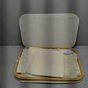 LONBET Laundry Basket with Lid, Made from Breathable Fabric | Aesthetic Clothes Hampers for Laundry with Side Handles & Sturdy Bamboo Frame (40 Gallons - Double, Beige)