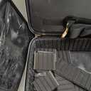 Relavel Travel Makeup Bag With LED Mirror, Cosmetic Train Case with Light up Mirror, Portable Makeup Artist Organizer Bag with Adjustable Dividers, Makeup Brush Holder Storage, Black (1-Small)