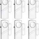 Security Door Window Alarm, 90DB Wireless Sensor Door Window Burglar Alarm, Door Alarms for Kids Safety, Easy Installation Doorbell Alarms for Office House Window Pool (6 Pack)