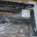 Ywin Medical Adjustable Tilt Overbed Bedside Table with Wheels, Swivel Portable Tray Table (27.6" W x 15.8" D), Small Standing Desk for Bedroom, Hospital, Couch, Office Use, Black Walnut