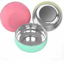 Bella's Friends Stainless Steel Baby Bowls with Silicone Sleeve 3 Pack, 5” for Toddlers Kids Feeding, Non-Slip, Non-Toxic, Mess-Free, Dishwasher Safe, Fit High Chair Size