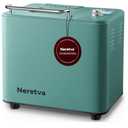 Neretva Bread Maker, 20-IN-1 2LB Bread Machine Dual Heater Bread Maker Machine Automatic with Nonstick Ceramic Pan, 15H Timer & 1H Keep Warm Set, Low Noise, Stainless Steel Breadmaker Recipe-Green
