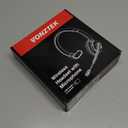 Wireless Headset, Bluetooth Headphones with Microphone Noise Canceling & USB Dongle, Trucker Bluetooth Headset with Mic Mute for Cell Phone Computer Work Office Meetings Teams Skype Call (Champagne Gold & White)