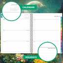Planner 2025-2025 Planner, 9" x 11", Jul.2025 - Jun.2026, Weekly and Monthly with Colorful Tabs, Strong Twin-wire, Back Pocket - Dreaming Moon