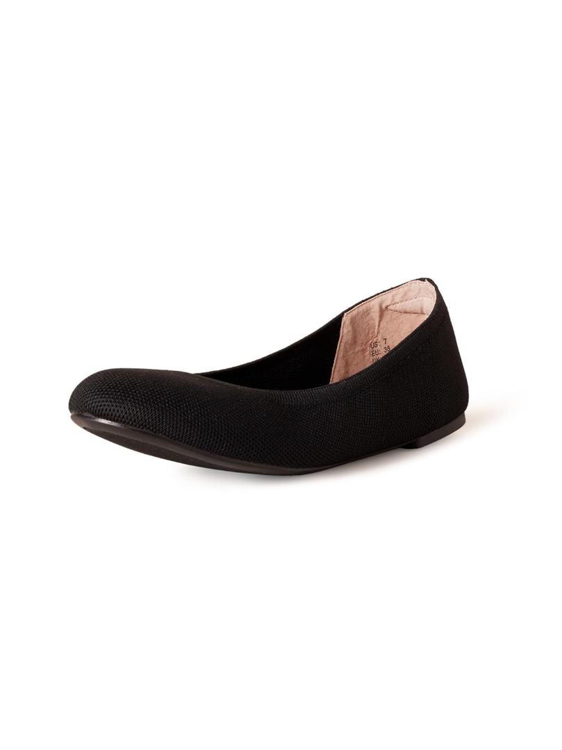 Amazon Essentials Women's Knit Ballet Flat, Size 13W
