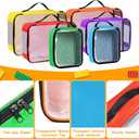 4 Packs Toy Storage Bags with Zipper, Clear PVC Organizing Bags, Waterproof Storage Bags, Toy Storage Organizer for Building Blocks, Puzzle, Books