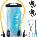 Dual Hydration Bladder 2 Liter,Water Bladder for Hiking Backpack Leak Proof,Water Reservoir for Hydration Pack,BPA Free,Carry Water and Electrolytes,TPU Material