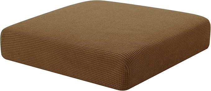 Hokway Couch Cushion Covers Stretch Cushion Covers Sofa Seat Cushion Slipcover Cushion Protector(Coffee, Small)
