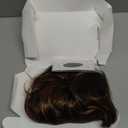 REEWES 70s Farrah Fawcett Wig - Vintage Synthetic Full Wig, Feathered Style for Women - Brown