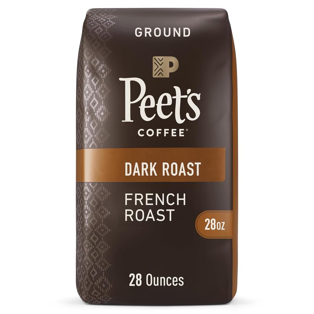 Peet's Coffee, Dark Roast Ground Coffee - French Roast 28 Ounce Bag, Best By 01/19/26