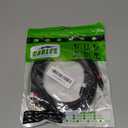 2RCA Audio Cable 20 ft 2RCA Male to 2RCA Male Stereo Dual RCA Cables Shielded Gold-Plated 2 RCA Subwoofer/Speaker Cable for car Audio Video Cord, Hi-Fi Systems or Home Theater, HDTV (1,Black, 20FT)