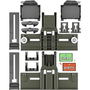 UPGRADED W10350376 Dishwasher Top Rack Parts & W10195372/3 Housing Compatible With Kenmore Dishwasher Parts, W10350374 W10712394 W10195840 Kitchenaid Whirlpool Kenmore Elite Dishwasher Parts, 13 Pack