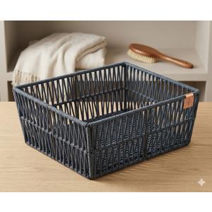The Container Store Luna Cotton Open Bin 16"×12"×7"