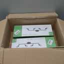 Ascher 4-Light LED Track Lighting Kit, Flexibly Rotatable Light Heads, 4 Way Ceiling Spotlight Black Finish, Including 4 GU10 LED Bulbs (4W 400LM Daylight White 5000K), 2 Pack