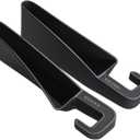 Shorter Car Seat Side Gap Filler Black Set of 2 Pack Between Car Seat Catcher Blacker Between Seat Central Console Organizer Seats Crack Gap Filler Car Seat Gap Plug with Storage Slot Seat Belt Hole