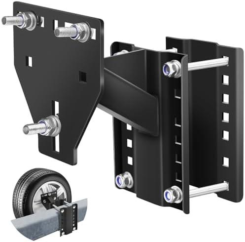 Trailer Spare Tire Mount, Boat Spare Tire Mount for Utility Trailer, Upgrade Spare tire Carrier, Fits 4 5 6 8 Lugs Trailer Wheels, Holds Up to 150 Lbs(missing wheel)