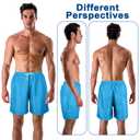 Srnede Mens Swim Trunks Swimsuit Trunks Swim Shorts Swimwear Blue