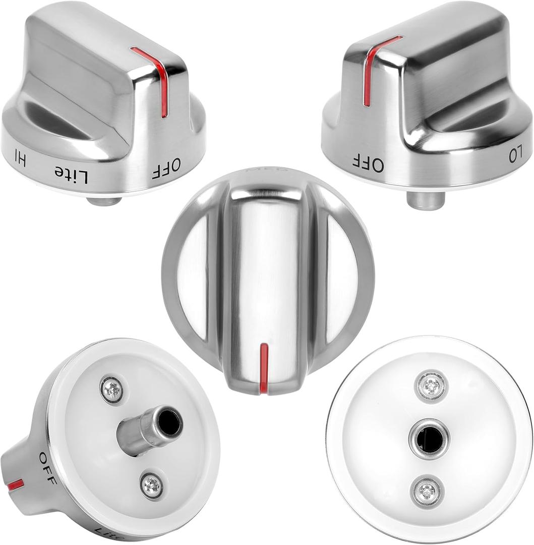 DG94-02141A Knob for Samsung Stove Knob Replacement (5PCS), Compatible with Samsung Stove Knobs NX58M6630SS/AA, NX58M6630SS/AA-00, NX58M6630SS/AA-01, NX58R6631SS/AA-00, NX58R6631ST/AA-00