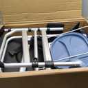 Shower Chair with Wheels 4 in 1 Folding Padded Bedside Commode Wheelchair Height Adjustable Detachable Bucket with Wheels Lifting Armrests Flip-up Footrest for Elderly Disabled (Black) (Black Tape and Sheet)