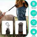 Leather Dog Leash - Great for Training - All Leather Lead- Dog Walking for Life (Brown)