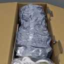 Homemate Heated Blanket Electric Throw - 50"x60" Heating Blanket Throw 1/2/4/6/8 Hours Auto-Off 10 Heat Level Over-Heat Protection Flannel Sherpa ETL Certification (01 - Light Grey)