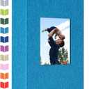 Artfeel Photo Album 4x6 with 300 Pockets, Slip-in Picture Albums, Linen Cover Memory Book with Front Window, White Page Vertical Photo Book for Wedding, Family, Anniversary, Baby, Vacation