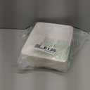 Compostable 5 Compartment Plates Disposable, 10.25 x 8.25 inch, [50-Pack] Heavy Duty Paper Plates with dividers, Sturdy School Lunch Trays, White Large Paper Dinner Plates for Buffet Party