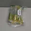 6Pcs 1.7oz/50ml Clear Airless Pump Bottles with Funnel and labels Sticker Travel Size Dispenser Refillable Cosmetic Containers For Foundations, Cream, Serums, Shampoo(Gold)