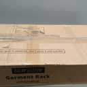 E14C Heavy Duty Closet Organizer SystemFreestanding Clothing Racks for Hanging ClothesAdjustable Garment Rack 70.1" W  16.6" D  76.4" H Hold 960 lbsBlack Rack with Black Dustproof Cover