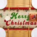 Vintage Santa Claus Table Runner - Red Vintage Style Merry Christmas Winter Xmas Home Kitchen Dining Table Decor, Party Decorations 13 x 108 Inch