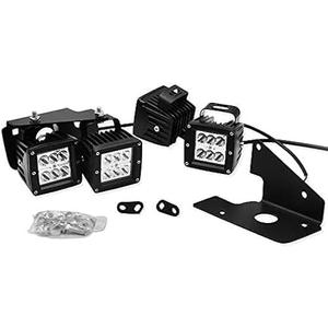 3 inch 24W LED Fog Light Pods with Plug Wiring Kit and Front Bumper Hidden Fog Light Mount Bracket Compatible with Chevy Silverado 1500 2007-2013 Chevy Silverado 2500 3500 2007-2010
