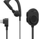 Jabra Perform 10 Wired PTT Earpiece with in-Line Clip-On Noise-Cancelling Microphone, Android Devices Only, Works with Walkie Talkie app in Microsoft Teams, Zello and Zebra, USB-C Connectivity, Black