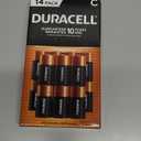 Duracell Alkaline C Batteries | Long Lasting Power CopperTop All Purpose C Battery For Household And Business - 14 Count