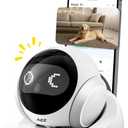 AEZ Robot Camera 1080P HD Lens Pet Camera Indoor Movable with Auto-Recharge, 2-Way Audio,Blinky Bot with Night Vision,Distance Bot Smart App Control for Cats/Dogs/Baby/Elderly (SD/Cloud Storage)