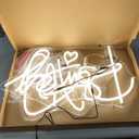 Super Large Let's Party Neon Sign for Bedroom Wall Super Neon Sign for Wall Decor for Bachelorette Party, Engagement Party, Birthday Party,Wedding Party Warm White