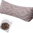 ZHIWEIKJ Travel Pillow, Buckwheat Neck Roll Pillow for Traveling, Provide Head Neck Support Rest, Soft Washable Pillowcover (Color : Brown)