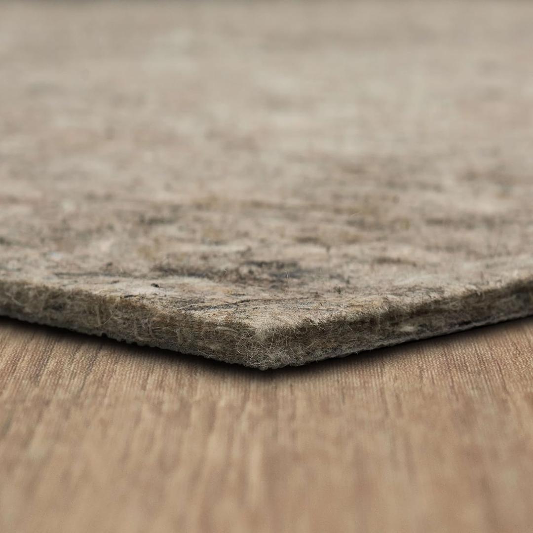 Mohawk Home 10' x 14' Non Slip Grip Rug Pad 1/2" Thick Dual Surface Felt Cushion + Rubber Gripper - Safe for All Floors