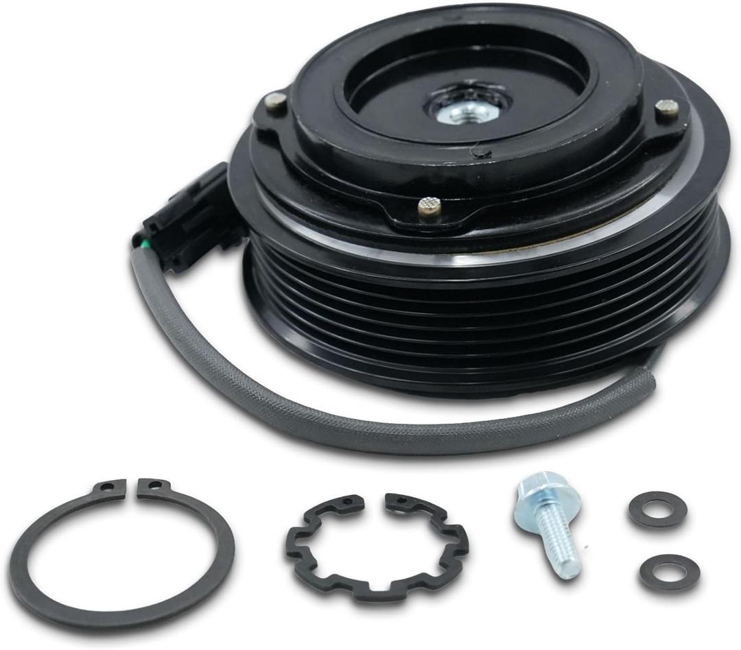 A/C Air Conditioning Compressor Clutch Assembly Kit Compatible with Ford Explorer 3.5L Non-Turbo 2011 2012 2013 2014 2015 2016 2017 2018 2019 OE EB5Z-19D786-AB