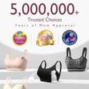 Momcozy Pumping Bra Hands Free | Seamless Nursing Bras for Pumping | Breast Pump Bra with Fixed Padding, Wireless
