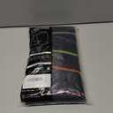 Men's Viscose Boxer Briefs Performance Breathable Comfy Silk Waistband 6 Boxer Briefs Fly 5Pack (Black, S)