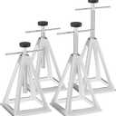 RVGUARD RV Stack Jacks 4 Pack, Aluminum Stabilizer Jacks for RV Trailer Camper, Single Support Up to 6000 Lbs, Adjustable from 11" to 17"