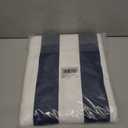 Back Seat Cover for Car Trucks Van SUV,Waterproof Rear Bench Towel Seat Covers for Dogs and Kids,Automotive Backseat Protector (Blue Stripe)