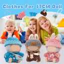 3 Sets Clothes for Doll, Clothes Set for 17cm Dolls, Doll Clothes Suitable for Dolls Accessories (NO Doll)