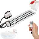 Portable Spa Bubble Bath Massager, Bathtub Massager Spa Jet Mat - Remote Control Can Adjust Massage Intensity in 6 Levels, with Electric Pump, Inflatable Pillow, Enjoy a Full Body Massage