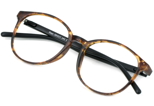 VisionGlobal Blue Light Blocking Glasses for Women/Men, Anti Eyestrain, Computer Reading, TV Glasses, Stylish Oval Frame, Anti Glare(Leopard,+1.75 Magnification)