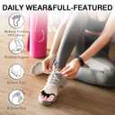 Toe Spacers for Women and Men, Toe Separators for Pedicure, Bunion Corrector, Hammer Toe Straightener, Plantar Fasciitis, Toe Spreaders for Foot Pain Relief and Foot Health. (2, Black)