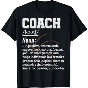 Basketball Coach Dictionary Definition For Sports Team T-Shirt, Size M